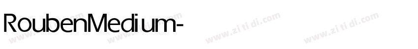 Rouben Medium字体转换